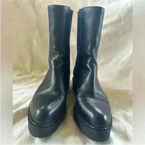 Hope By Ringstrand Soderberg Black Leather And Wool Boots Women's 37 US 6.5 EUC! - Picture 5 of 11